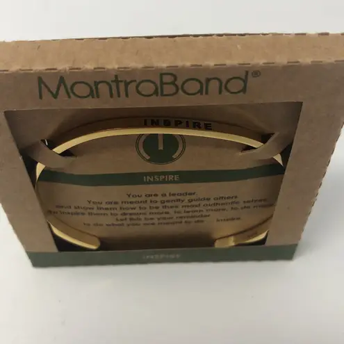 MantraBand Stainless Steel Adjustable Bracelet 'Inspire' NIB