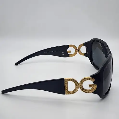 Dolce & Gabbana Black & Gold Sunglasses & Case