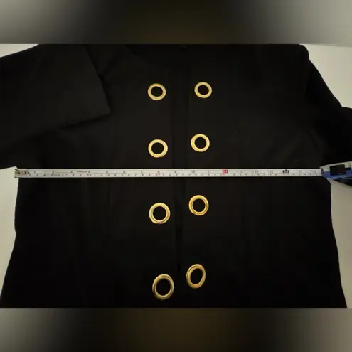 Alex + Olivia Black Jacket with Gold Accents Size M