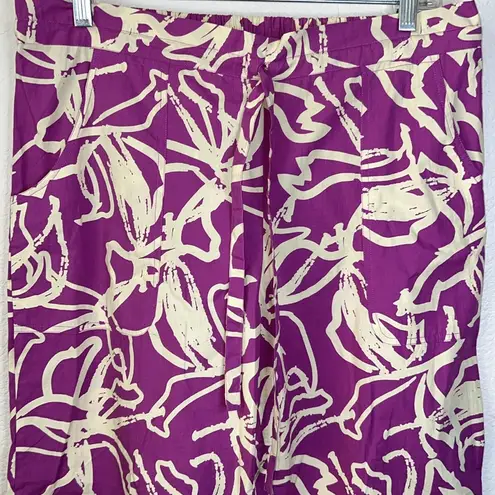 Olivia James The Label Purple Swirl Crop Top And Pant Set Size XS/S