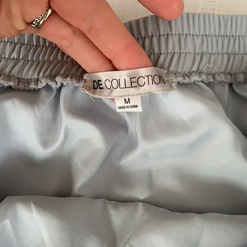 Downeast Collection navy and blue A-line skirt.