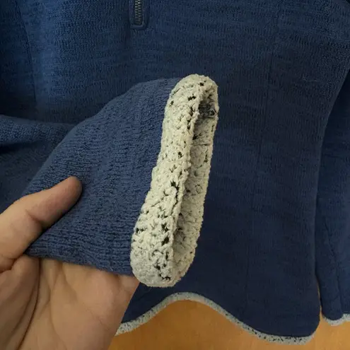 Kuhl Womens Alaska 1/4 Zip Pullover Size Small Blue Knit Sherpa Fleece Sweater