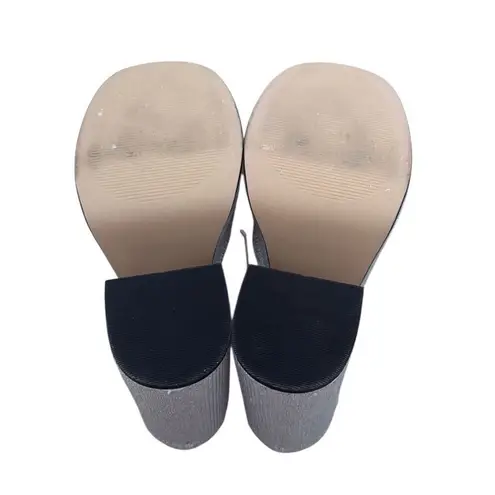 Steve Madden  Charlize Silver Rhinestone stacked Platform Heels Size 8 thumbnail 7