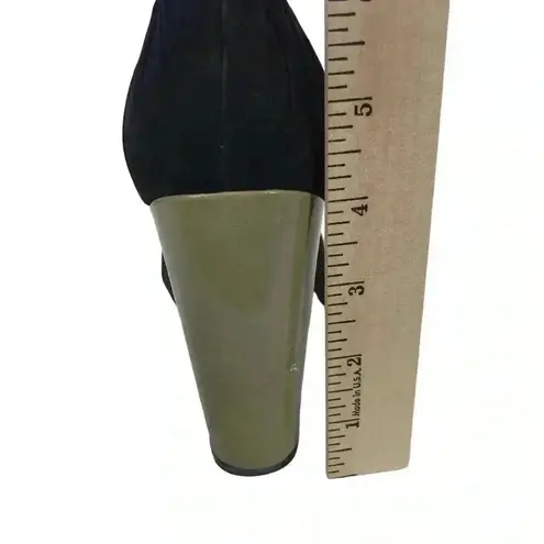 MODERN VINTAGE HEELS WOMENS 7.5 SUEDE PLATFORM PUMPS RETRO GLAM STYLE