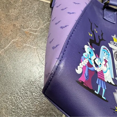 Lounge Fly Disney Haunted Mansion Satchel Bag Purse Handbag Purple