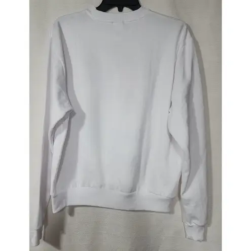 Disney Mickey mouse skiing white sweatshirt men's XS faded