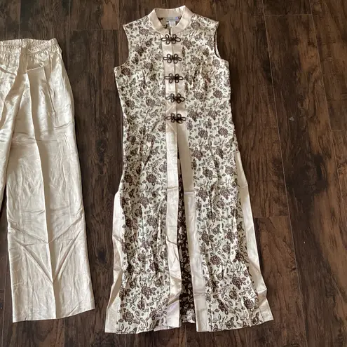 Erica Kurta Style Pantsuit Brown Size M