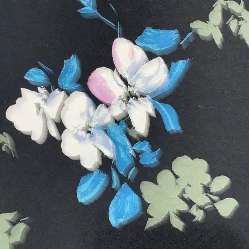 J. Jill WEAREVER COLLECTION WO SIZE XL PETITE Sheath Dress BLACK FLORAL CLEAN