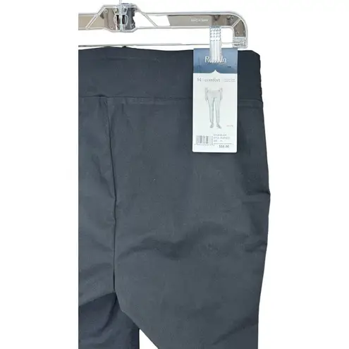 Rafaella Womens 14 Slim Leg Comfort Stretch Ankle Pull-On Pant Black NWT