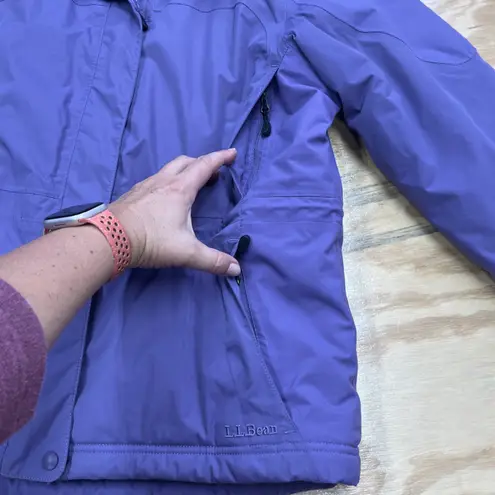 L.L. Bean Women’s Rugged Ridge Ski Jacket Full Zip Primaloft Purple Petite L Size undefined