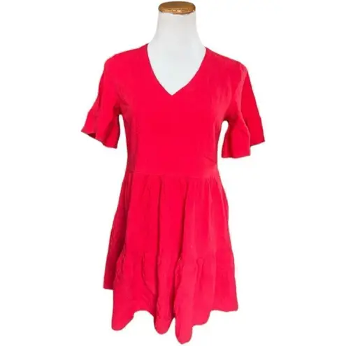 Fancyinn NWT Womens Red Flutter Sleeve Dress - Sz XS - Read Description - Image 2