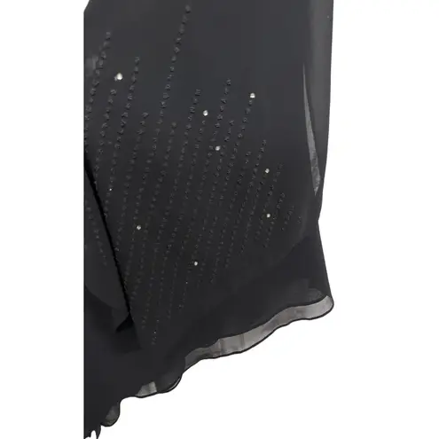 JS Collections Vintage Asymmetrical Tunic Top Fairy Y2K Beaded Sleeves Size 14