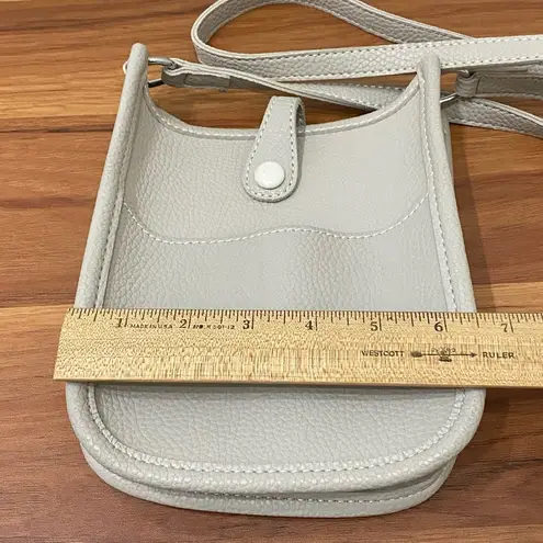 BARBAROSSA Neutral Stone Perforated Horse Design Poly/PVC Crossbody Bag