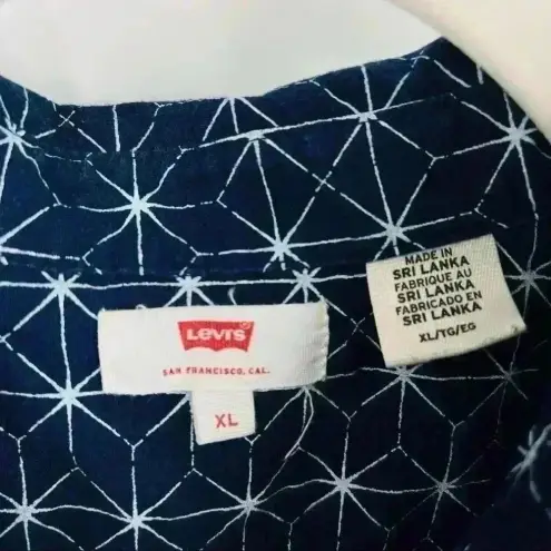 Levi's Levi’s Navy/White‎ Shorts Romper With Pockets Size XL