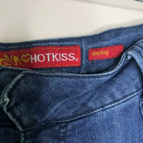 Hot Kiss Bermuda Shorts Sz 13 Low Rise Stretch Denim