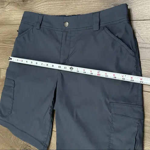 Duluth Dry On the Fly Mid Rise Gray Cargo Bermuda Hiking Active Shorts Size 14