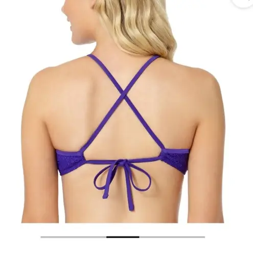 OP  medium purple high neck halter‎ bikini top