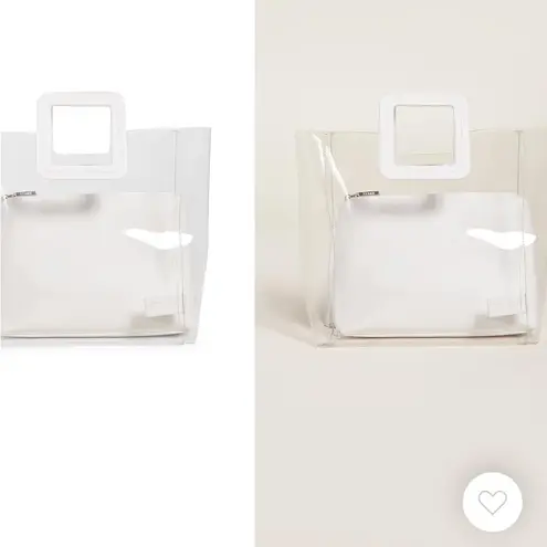 Staud Shirley Bag in Clear/White White