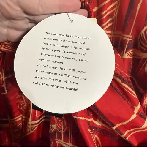 FU DA SILK International Women’s XL 100% silk 2 peace tracksuit NWT