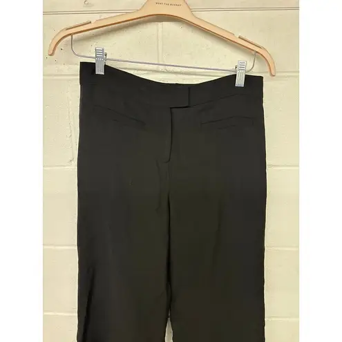 Veronica Beard Black Wide Leg Cropped High Rise Trouser Pants Size 6