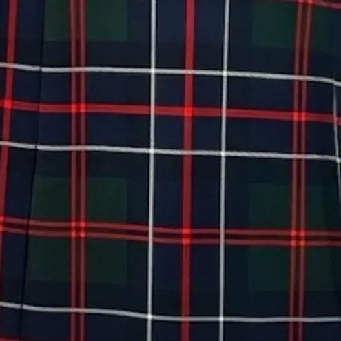 Gretchen Scott Tartan Plaid Shirt Dress Green Small