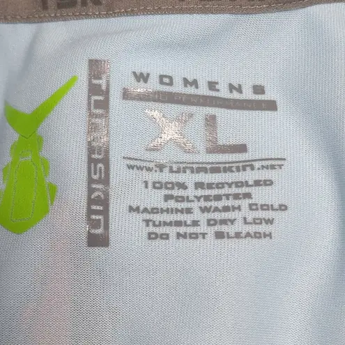 Tunaskin light blue echo performance short sleeve tee size xl