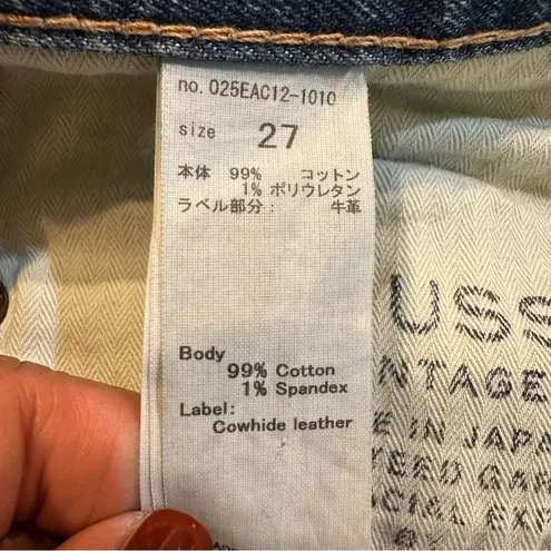 Moussy Vintage Women's Mid Rise Tapered Leg Denim Jeans Size 27 Blue