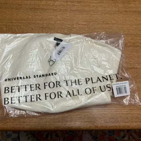 Universal Standard  NWT Better Than Wool Keyhole Sweater Tusk Sz 0/00, Sz 4XS - Image 14