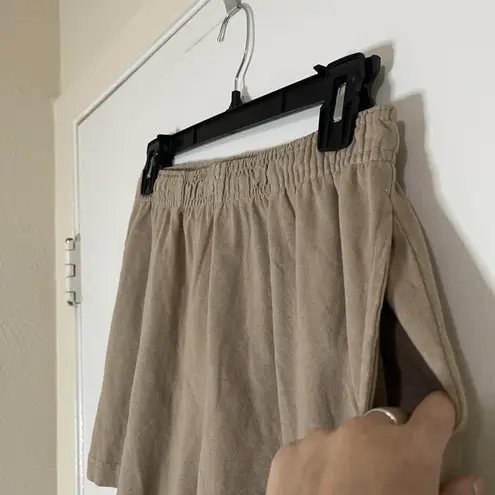 Talentless  tan high waist lounge sporty shorts size small