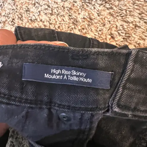 Calvin Klein Jeans Women High Rise Skinny Black Denim Pants Size 10 30