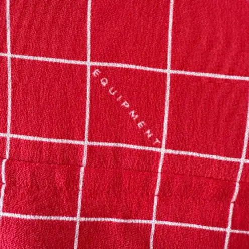 Equipment Femme Ellene Silk Dress Hibiscus Sun Kiss Pink Red $394