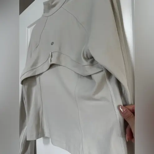 Lululemon  Cropped Define Jacket Nulu in Bone Sz 14 - Image 7