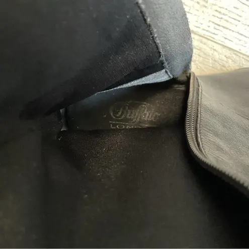 Buffalo London Y2K Black Leather Pointed Toe Kitten Heel Boot Size 5