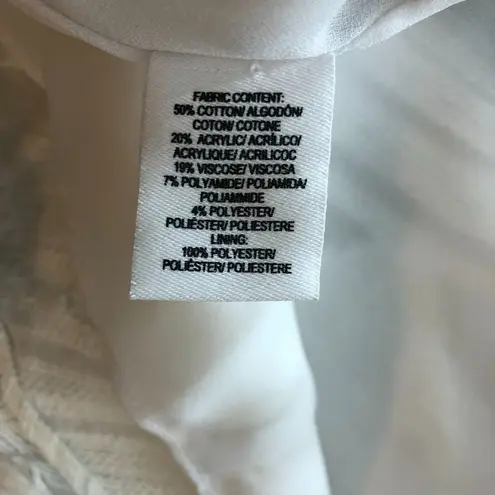 Derek Lam 10 Crosby Womens Fringe Cami Top Cotton Blend Flowy White 2