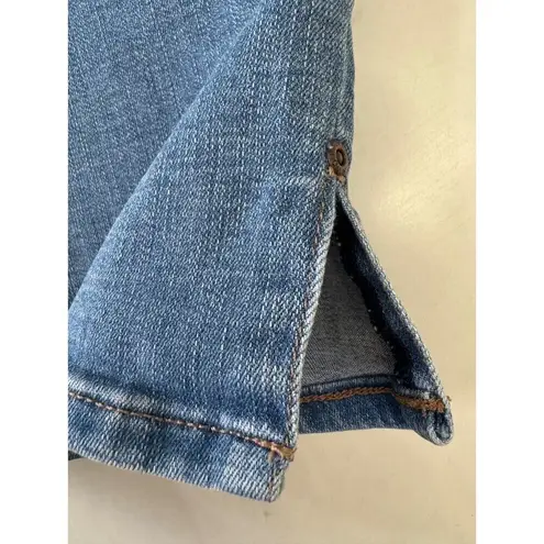 NYDJ Sheri Slim Ankle Lift Tuck Maele Stretch Shaping Jeans Split Hem 4