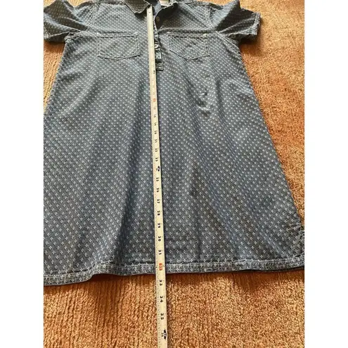 Erika Collection Blue Denim Mini Short Sleeve Cotton Women’s Dress Size M