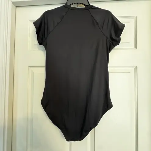 NWT Nip Tuck Swim Uma Sunsafe Swimsuit Black Size 12 One Piece Zip Full Coverage