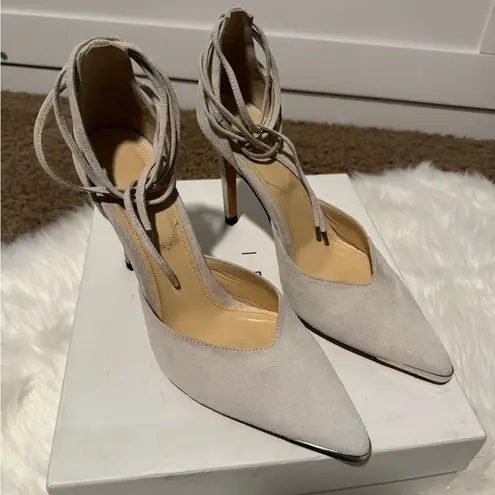 IRO PARIS Mifal Suede Pointed Toe Ankle Tie Pumps 40