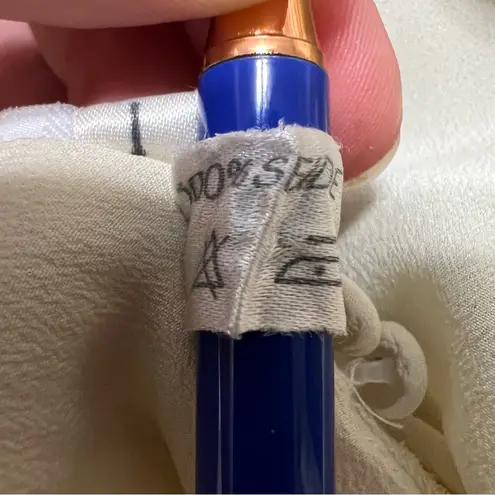 VTG Rositta 100% Silk Nightgown Maxi Ivory Bridal Victorian Romantic Sz M Lace Size M