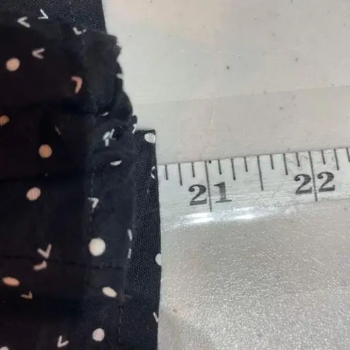 Vintage 90s Counterparts Knee length preppy geometric skirt size 8 academic Black