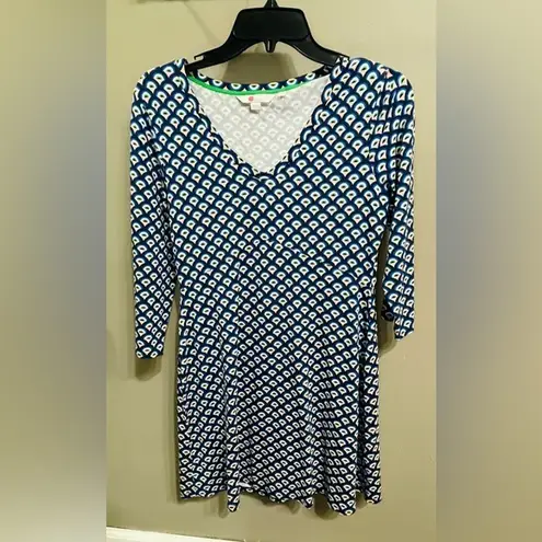 Boden Women’s Tori Jersey Tunic Mini Dress Mod Retro Size 6P Green