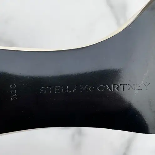 Stella McCartney women’s Net Sustain faux leather slide sandals size 36.5 US 6.5