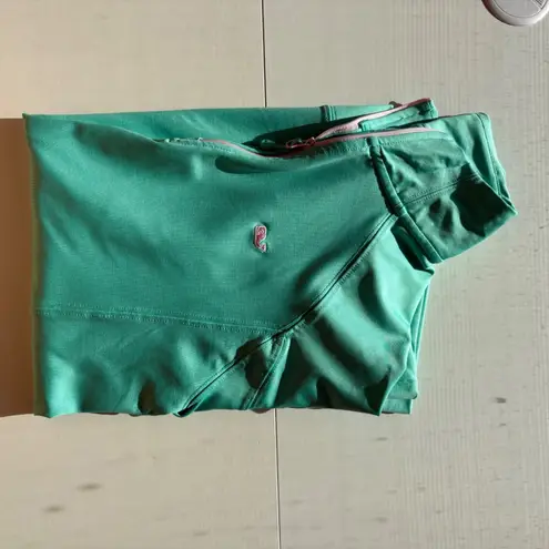 Vineyard Vines  Performance Quarter Zip Pullover Aqua Blue Whale Women's Small