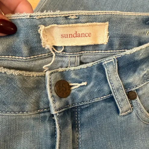 Sundance Magnolia Fit Floral Embroidery Patchwork Straight Jeans