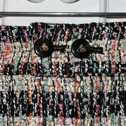 Scotch & Soda Scotch & Soda Short Mini Tweed Pocket Front A Line Skirt Combo T Multi Color Lg