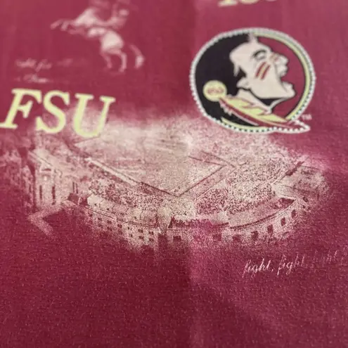 Florida State University Women's Red Top size 2X Made in USA Pink