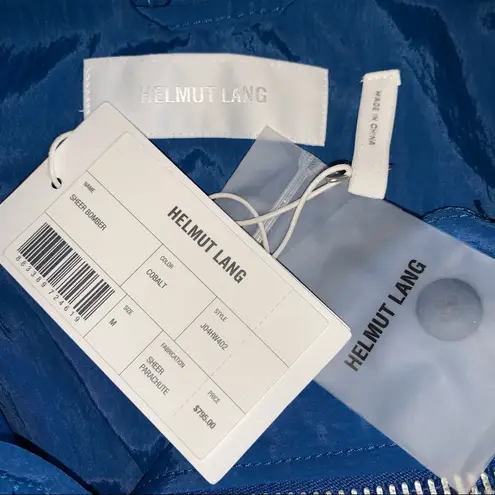 Helmut Lang Genuine Shearling Collar Bomber Jacket