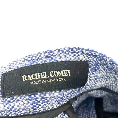 Rachel Comey Double Side Zip Double Button High Waisted Blue Knit Pants Size XS