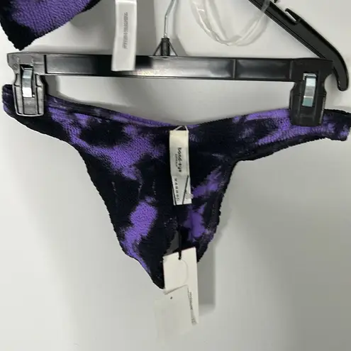 Bond Eye x Bound Samira Lilac & Black Bikini Set NWT