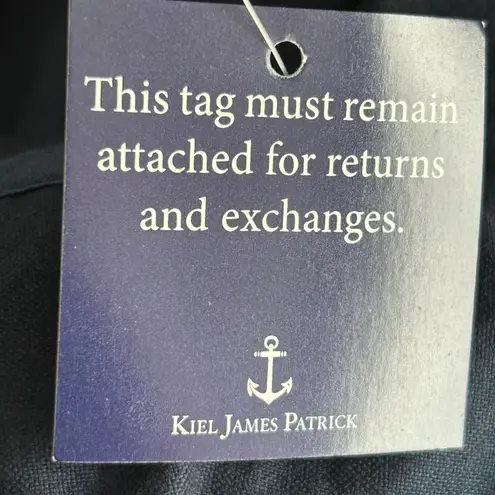 Kiel James Patrick Womans Dress Size XXL Navy Nautical Preppy Old Money Coastal